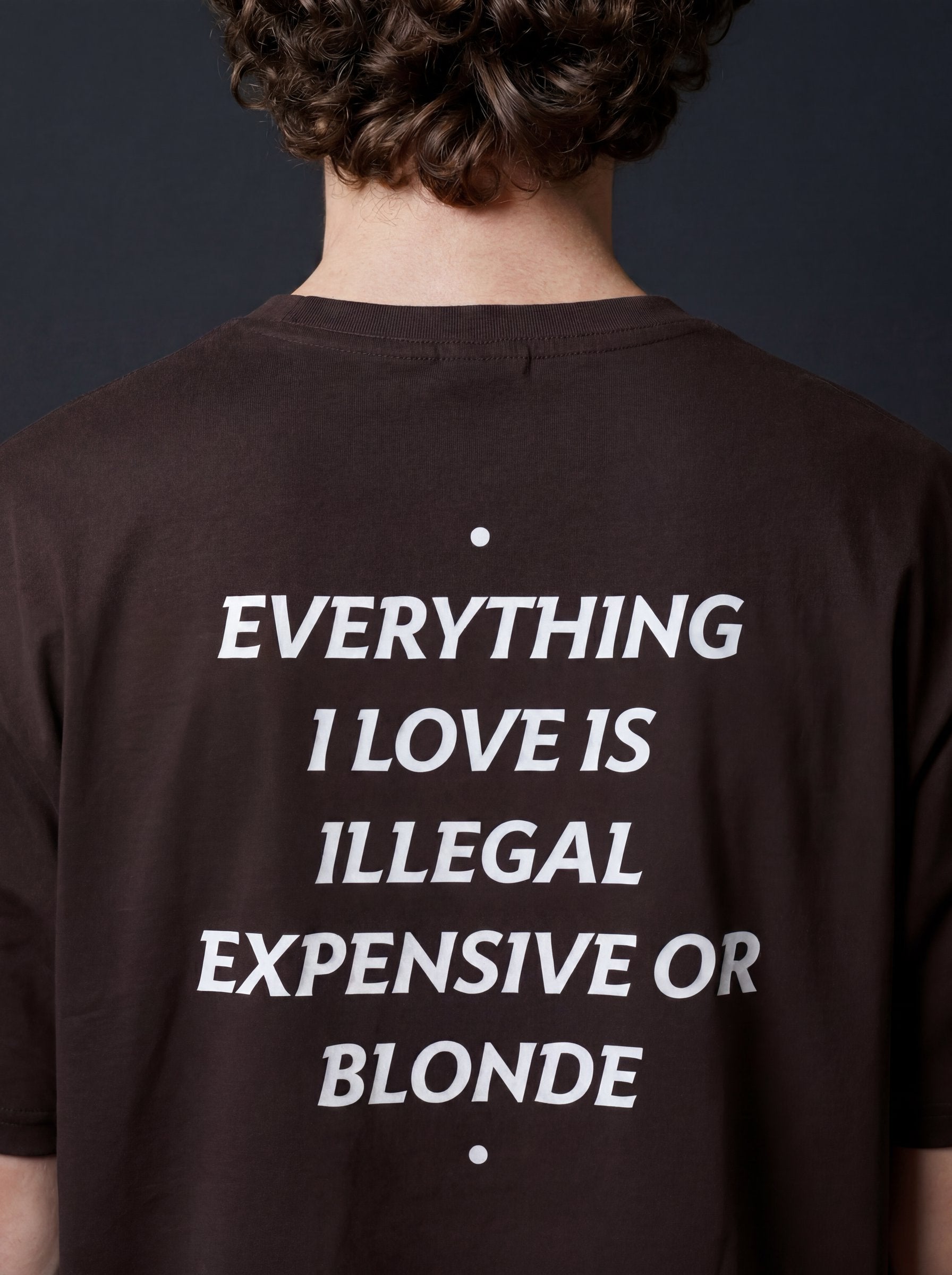 EVERYTHING I LOVE IS ILLEGAL, EXPENSIVE OR BLONDE